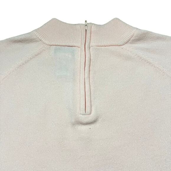 Drapers and Damons Womens Sweater Lux Soft Pullover Mock Neck Pink Petite Large - Picture 6 of 8